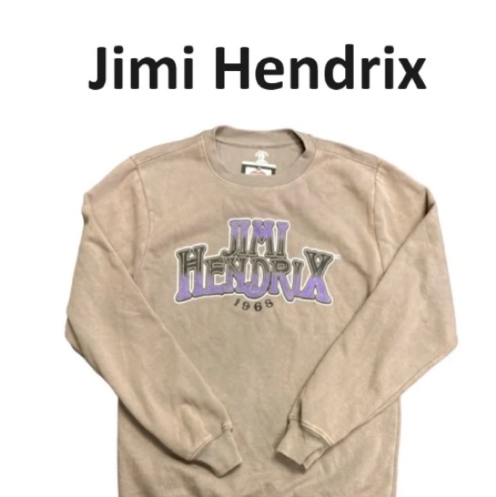Men’s Jimi Hendrix size, small sweatshirt, gray color, and purple New with Tag